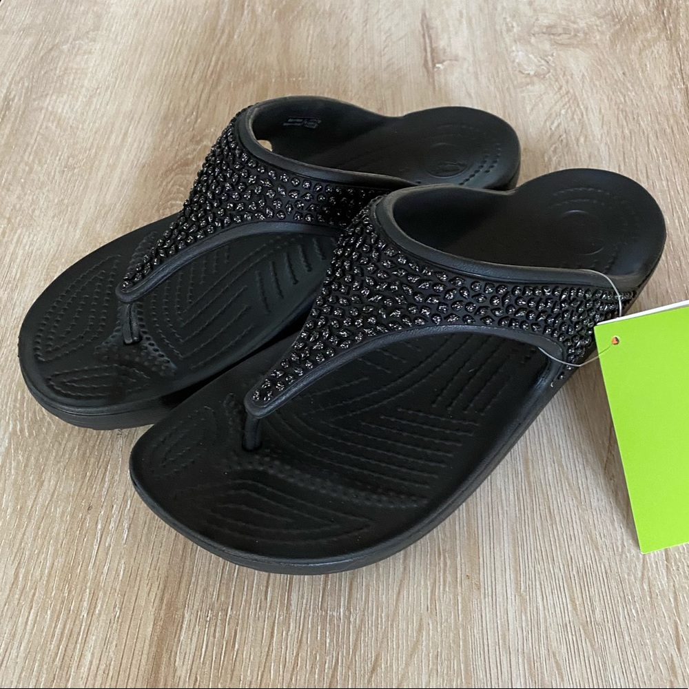 Crocs Sloane Embellished Sandals size 9